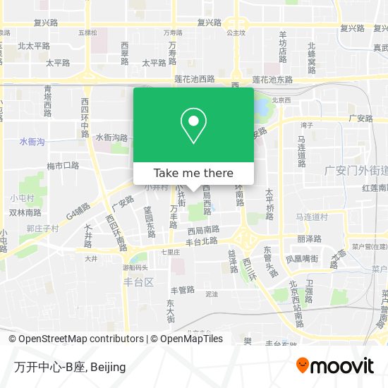 万开中心-B座 map