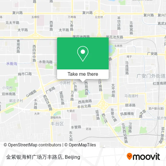 金紫银海鲜广场万丰路店 map