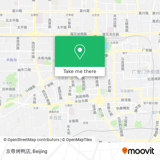 京尊烤鸭店 map