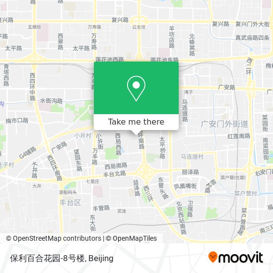 保利百合花园-8号楼 map