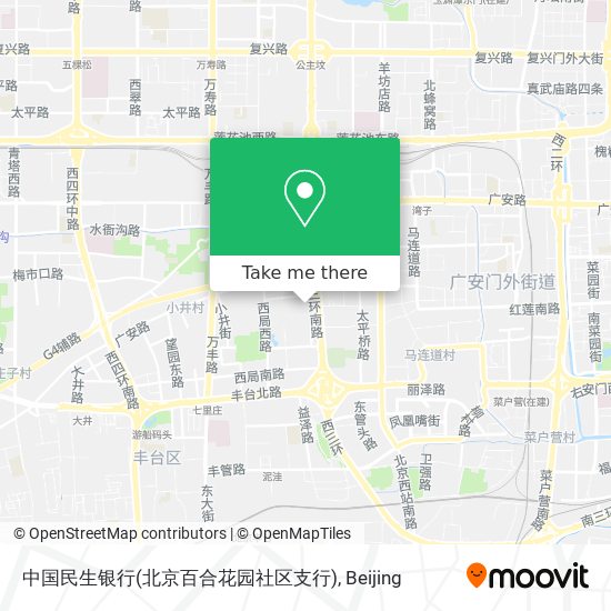 中国民生银行(北京百合花园社区支行) map