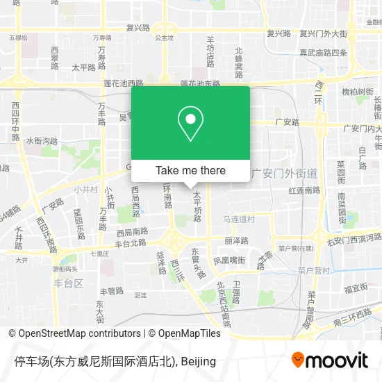 停车场(东方威尼斯国际酒店北) map