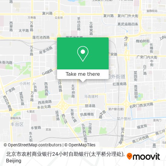 北京市农村商业银行24小时自助银行(太平桥分理处) map
