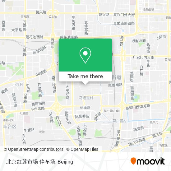 北京红莲市场-停车场 map