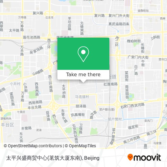 太平兴盛商贸中心(茗筑大厦东南) map