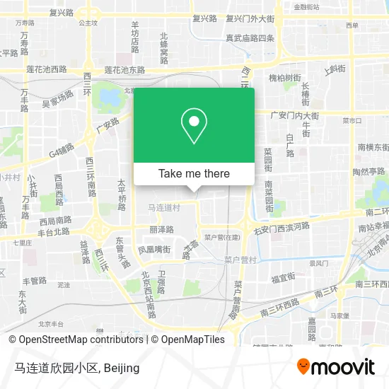 马连道欣园小区 map