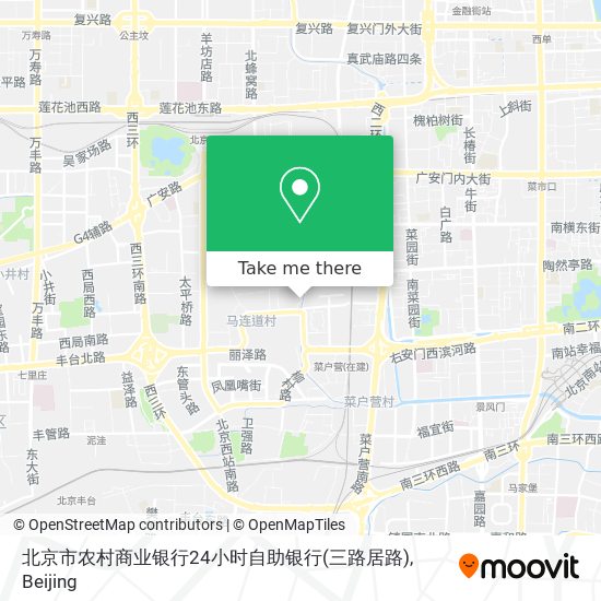 北京市农村商业银行24小时自助银行(三路居路) map