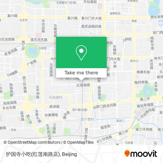 护国寺小吃(红莲南路店) map