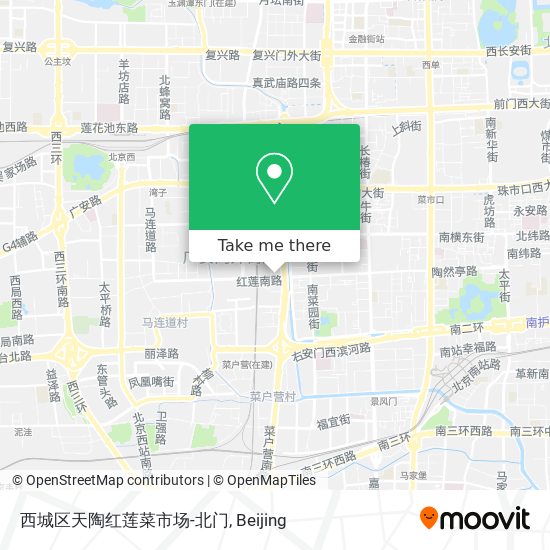 西城区天陶红莲菜市场-北门 map