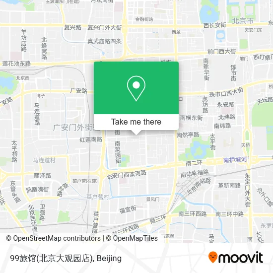 99旅馆(北京大观园店) map