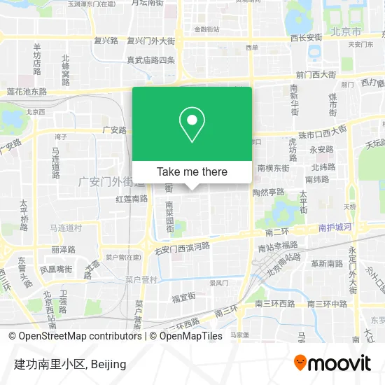 建功南里小区 map