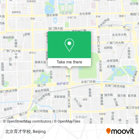 北京育才学校 map