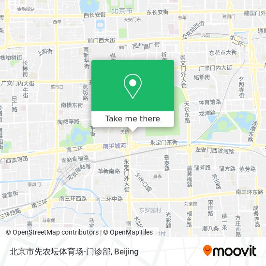 北京市先农坛体育场-门诊部 map