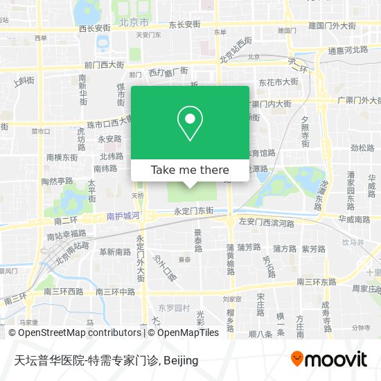 天坛普华医院-特需专家门诊 map