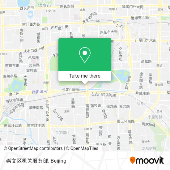 崇文区机关服务部 map