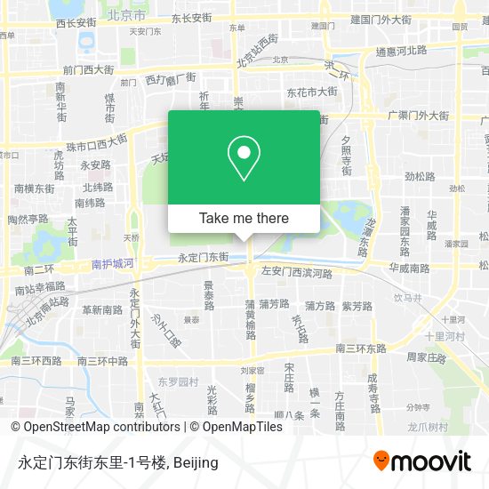 永定门东街东里-1号楼 map