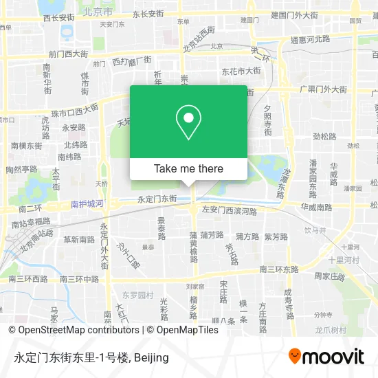 永定门东街东里-1号楼 map