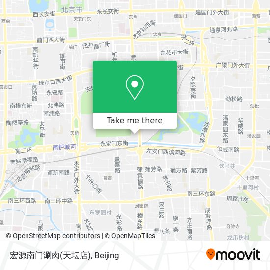 宏源南门涮肉(天坛店) map