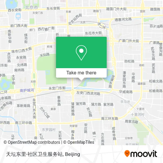 天坛东里-社区卫生服务站 map