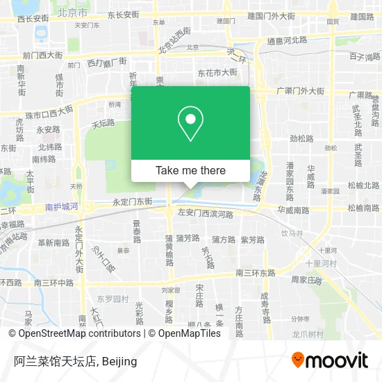 阿兰菜馆天坛店 map