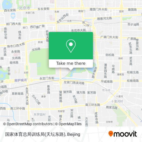 国家体育总局训练局(天坛东路) map
