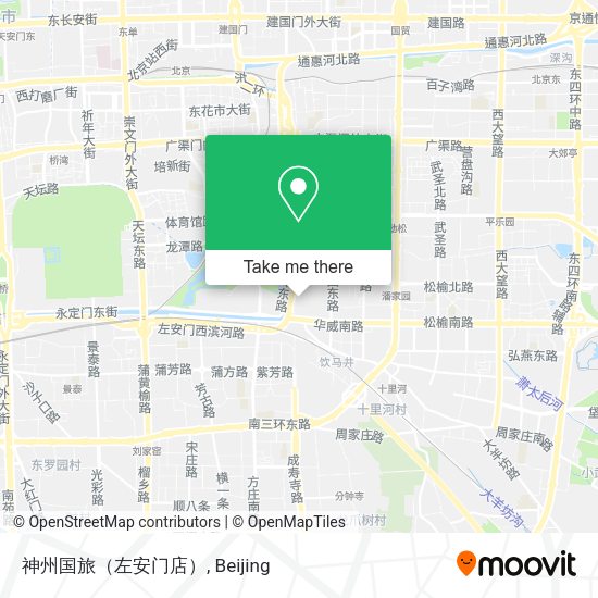 神州国旅（左安门店） map