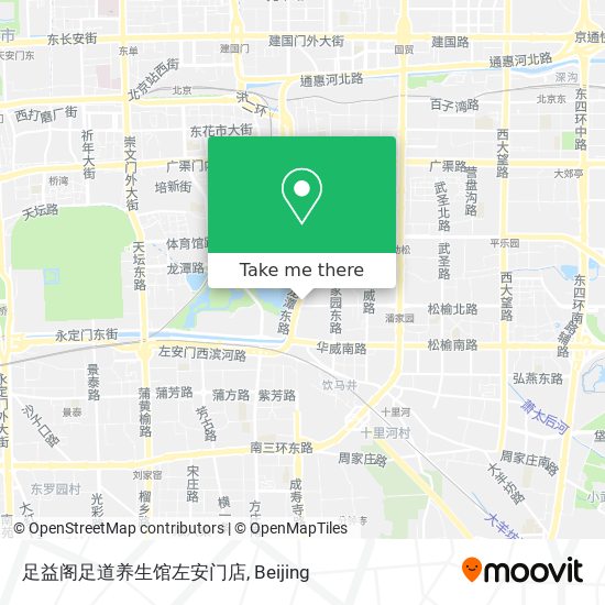 足益阁足道养生馆左安门店 map