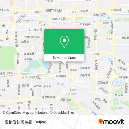 悦怡香快餐连锁 map