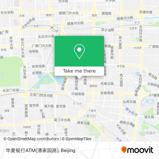 华夏银行ATM(潘家园路) map