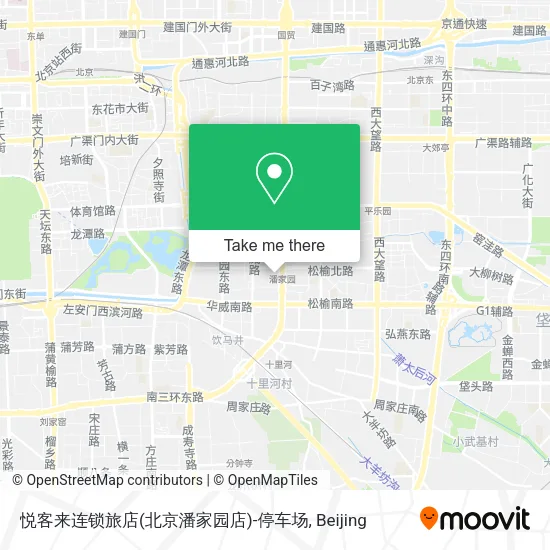 悦客来连锁旅店(北京潘家园店)-停车场 map