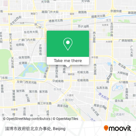 淄博市政府驻北京办事处 map