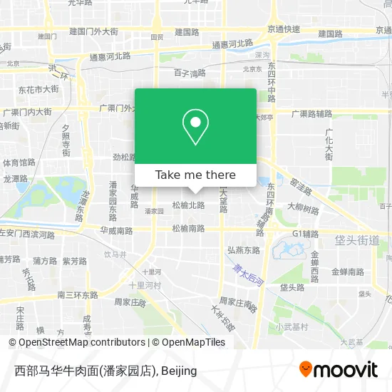 西部马华牛肉面(潘家园店) map