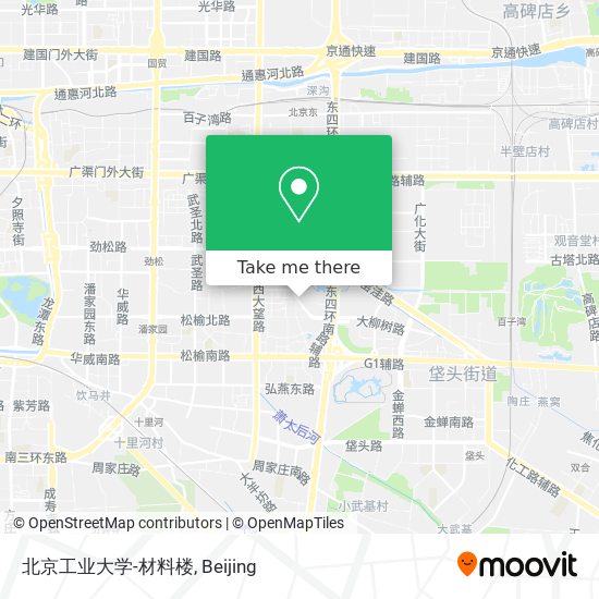 北京工业大学-材料楼 map