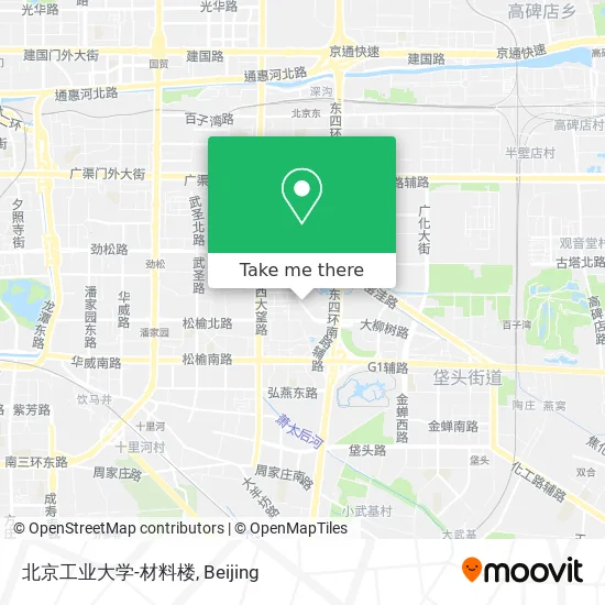 北京工业大学-材料楼 map