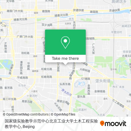 国家级实验教学示范中心北京工业大学土木工程实验教学中心 map