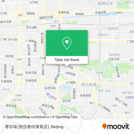 赛百味(燕莎奥特莱斯店) map