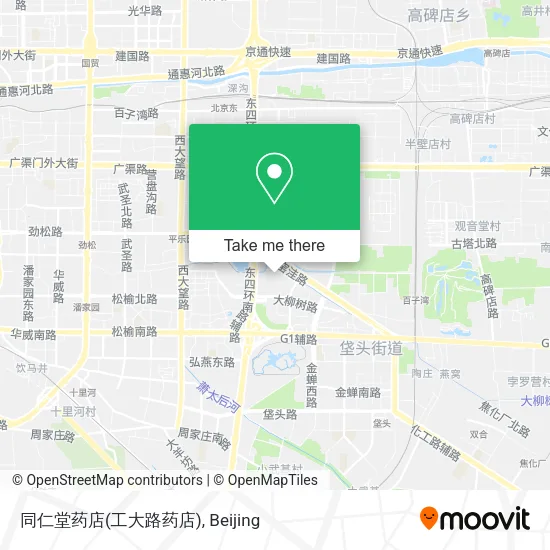 同仁堂药店(工大路药店) map
