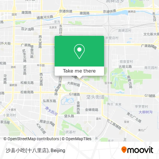 沙县小吃(十八里店) map