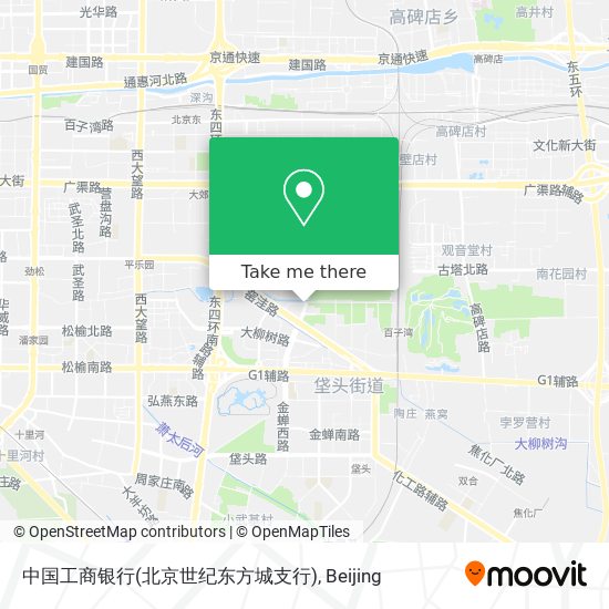 中国工商银行(北京世纪东方城支行) map