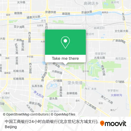 中国工商银行24小时自助银行(北京世纪东方城支行) map