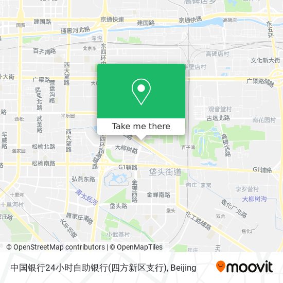 中国银行24小时自助银行(四方新区支行) map