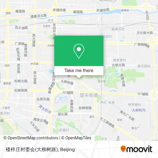 楼梓庄村委会(大柳树路) map