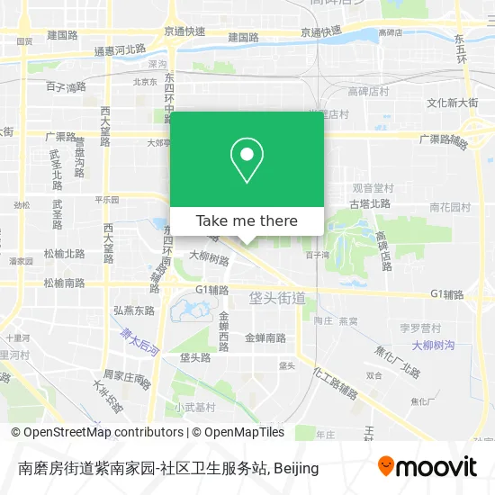 南磨房街道紫南家园-社区卫生服务站 map