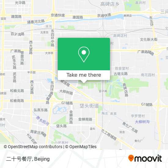 二十号餐厅 map