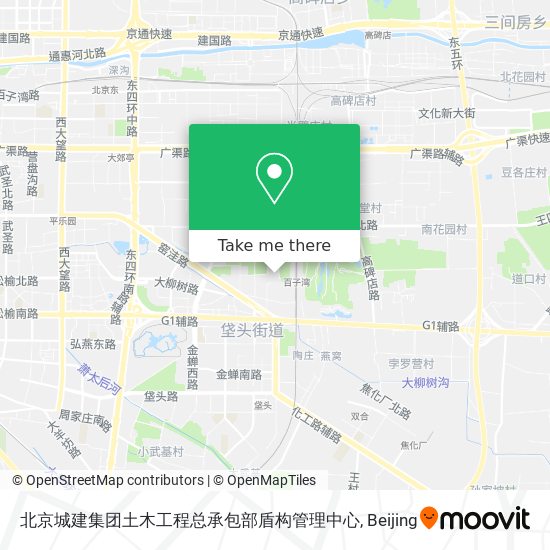 北京城建集团土木工程总承包部盾构管理中心 map