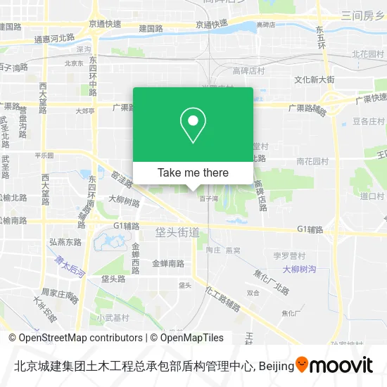 北京城建集团土木工程总承包部盾构管理中心 map