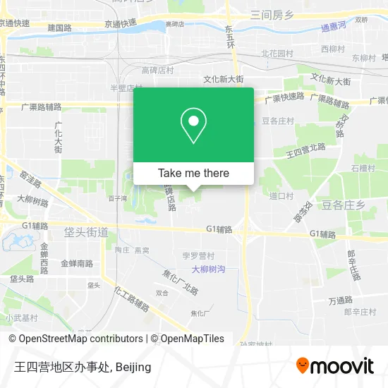 王四营地区办事处 map
