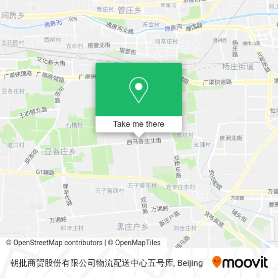 朝批商贸股份有限公司物流配送中心五号库 map