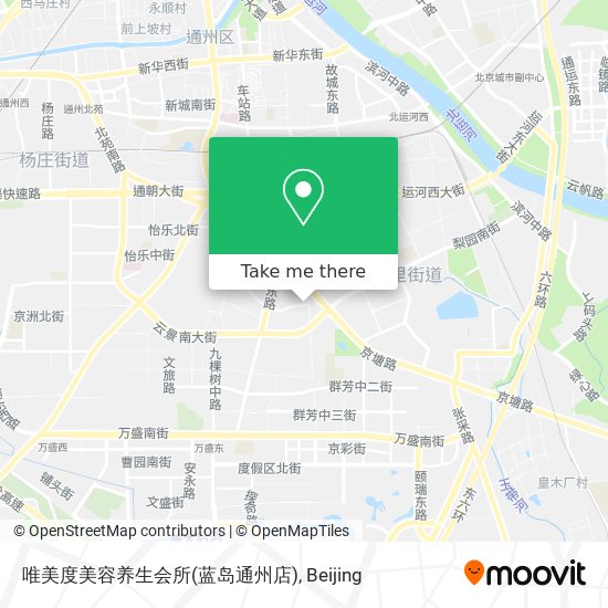 唯美度美容养生会所(蓝岛通州店) map