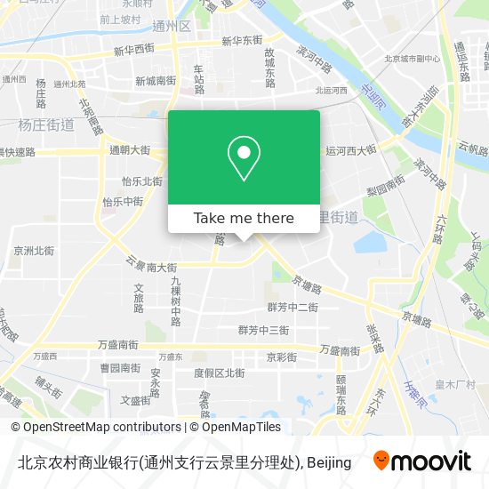 北京农村商业银行(通州支行云景里分理处) map